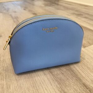 Kate Spade Blue Double-Zip Dome Crossbody